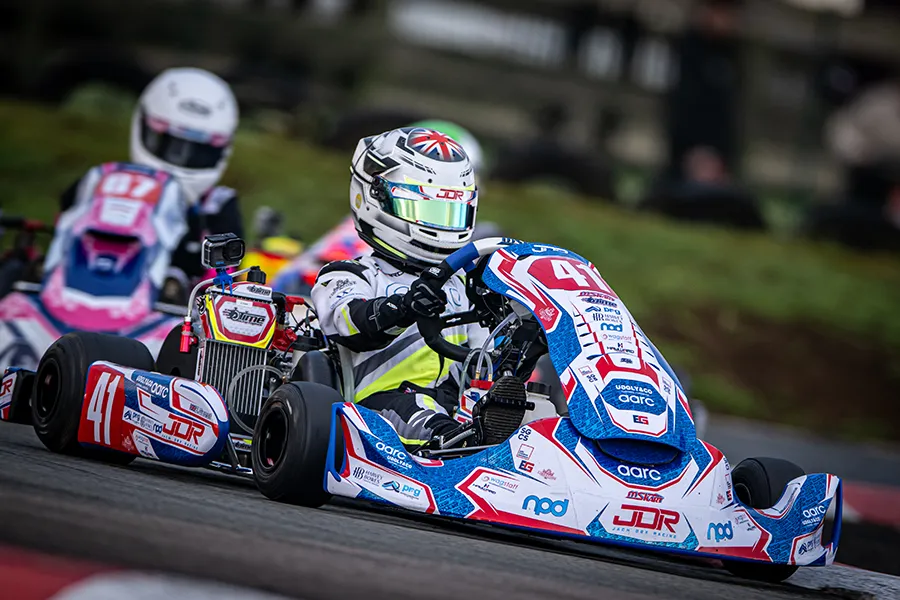 Ethan’s in the driving seat after go-kart success